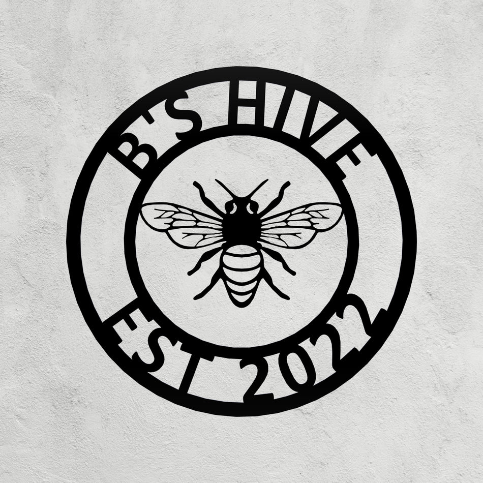 Bee Metal Sign