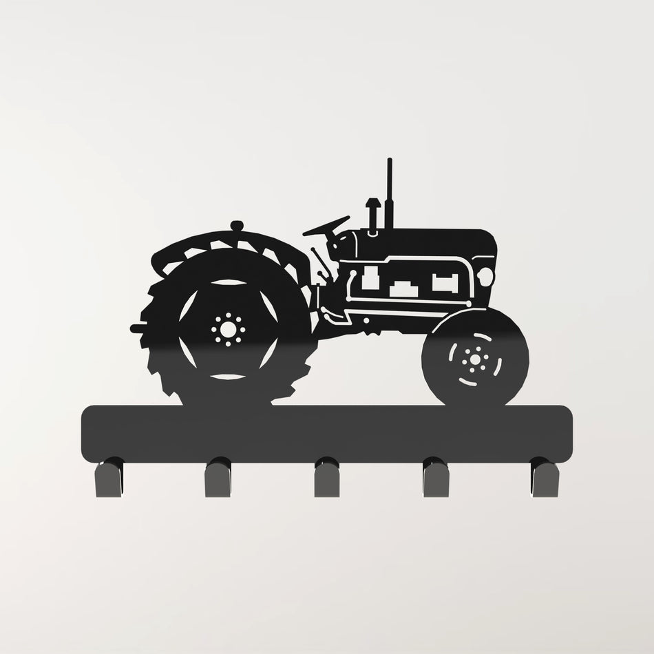 Vintage Tractor (Black) Metal Hook | Metal Wall Hooks for Coats & Keys