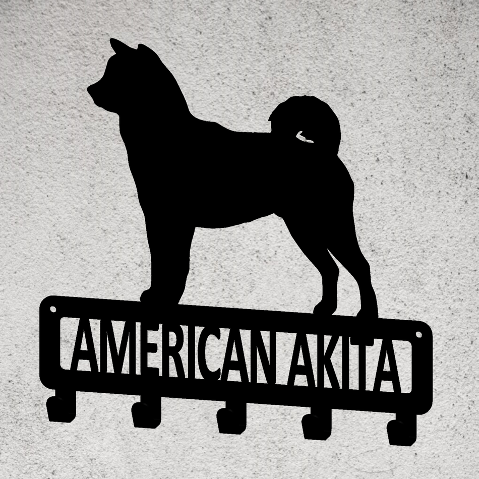 American Akita | Metal Wall Hook (Personalised)