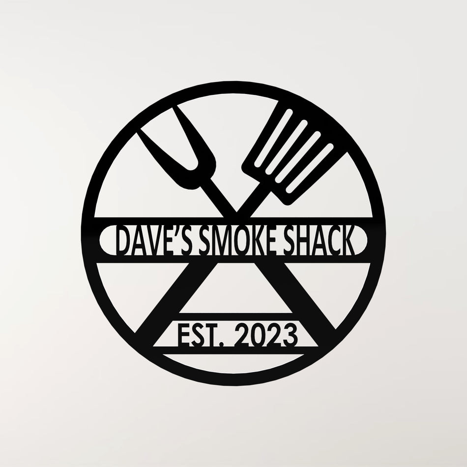 𝐁𝐁𝐐 𝐇𝐨𝐦𝐞 𝐆𝐫𝐢𝐥𝐥 𝐒𝐢𝐠𝐧 | Metal Wall Art