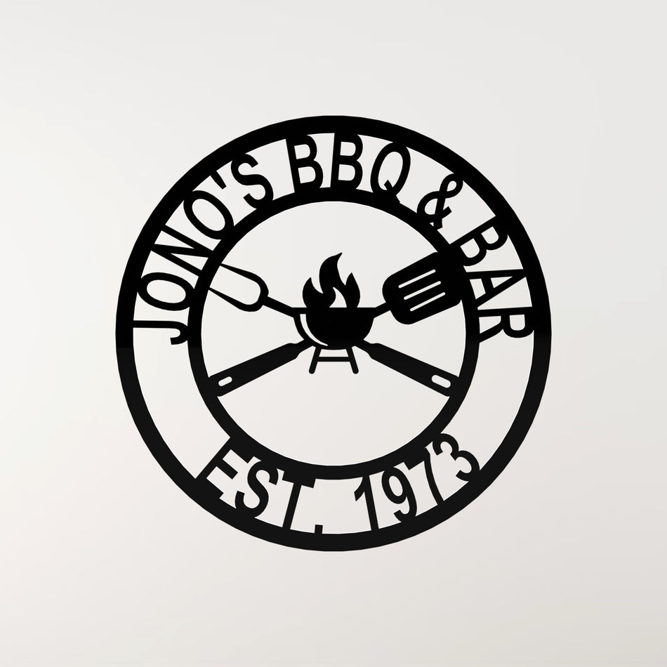 𝐁𝐁𝐐 𝐇𝐨𝐦𝐞 𝐆𝐚𝐫𝐝𝐞𝐧 𝐒𝐢𝐠𝐧 | Metal Wall Art