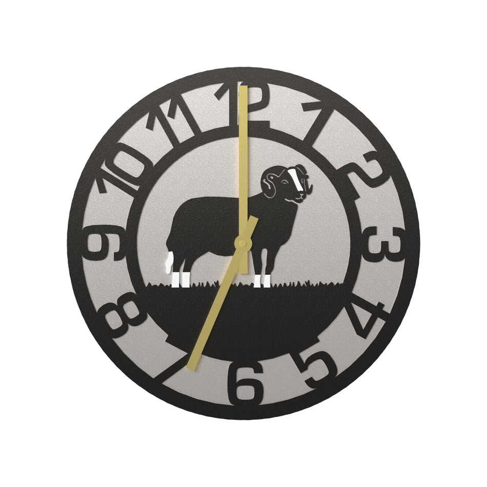 Balwen Sheep Metal Wall Clock