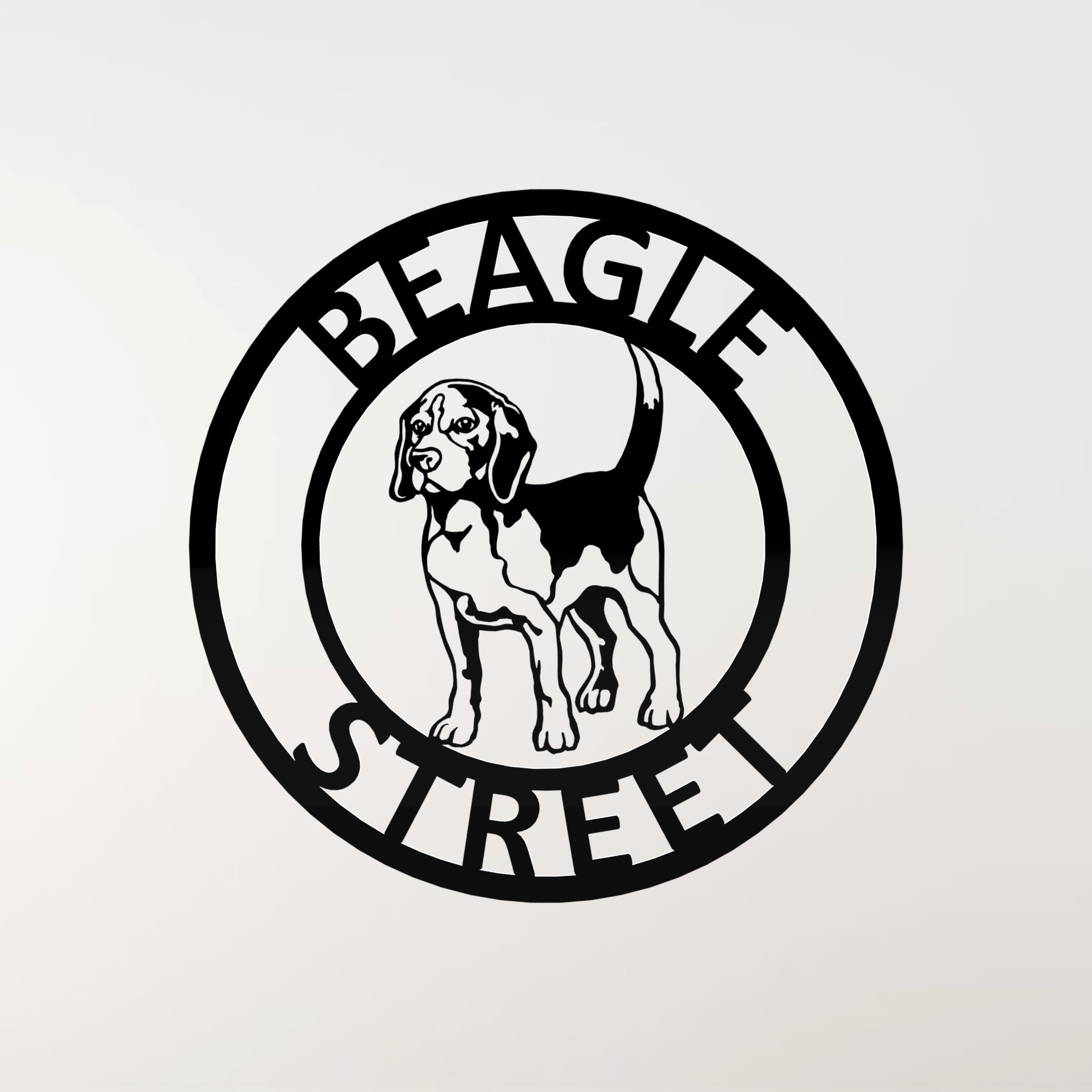 Beagle Metal Dog Sign | Metal Wall Art | Free UK Delivery – Monea Metal ...