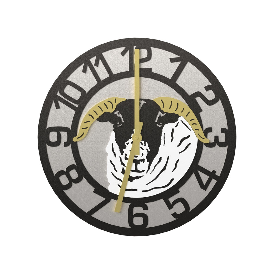 Blackface Sheep Metal Wall Clock