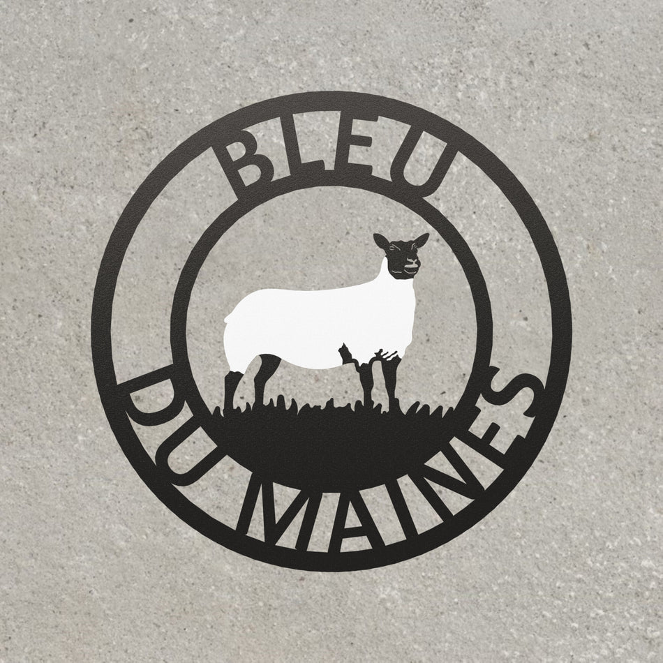 Bleu de Maine Sheep | Metal Wall Art