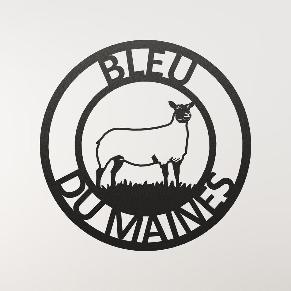 Bleu de Maine Sheep | Metal Wall Art