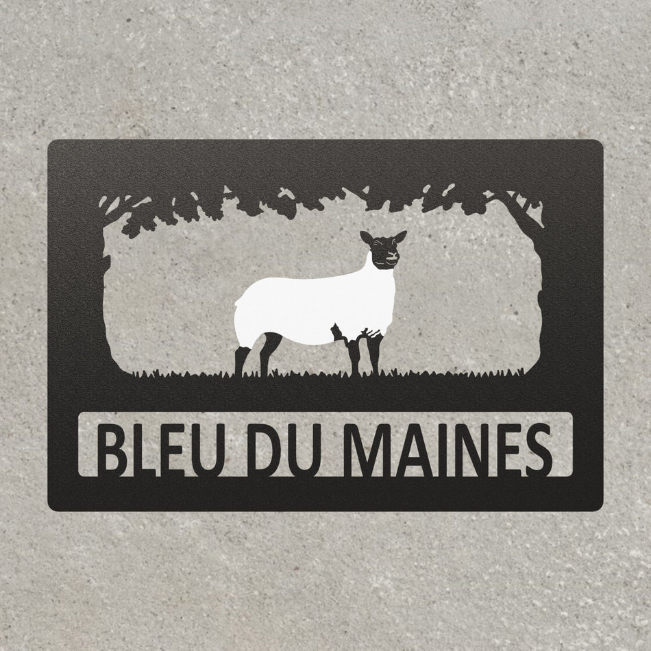 Bleu de Maine Sheep | Metal Wall Art