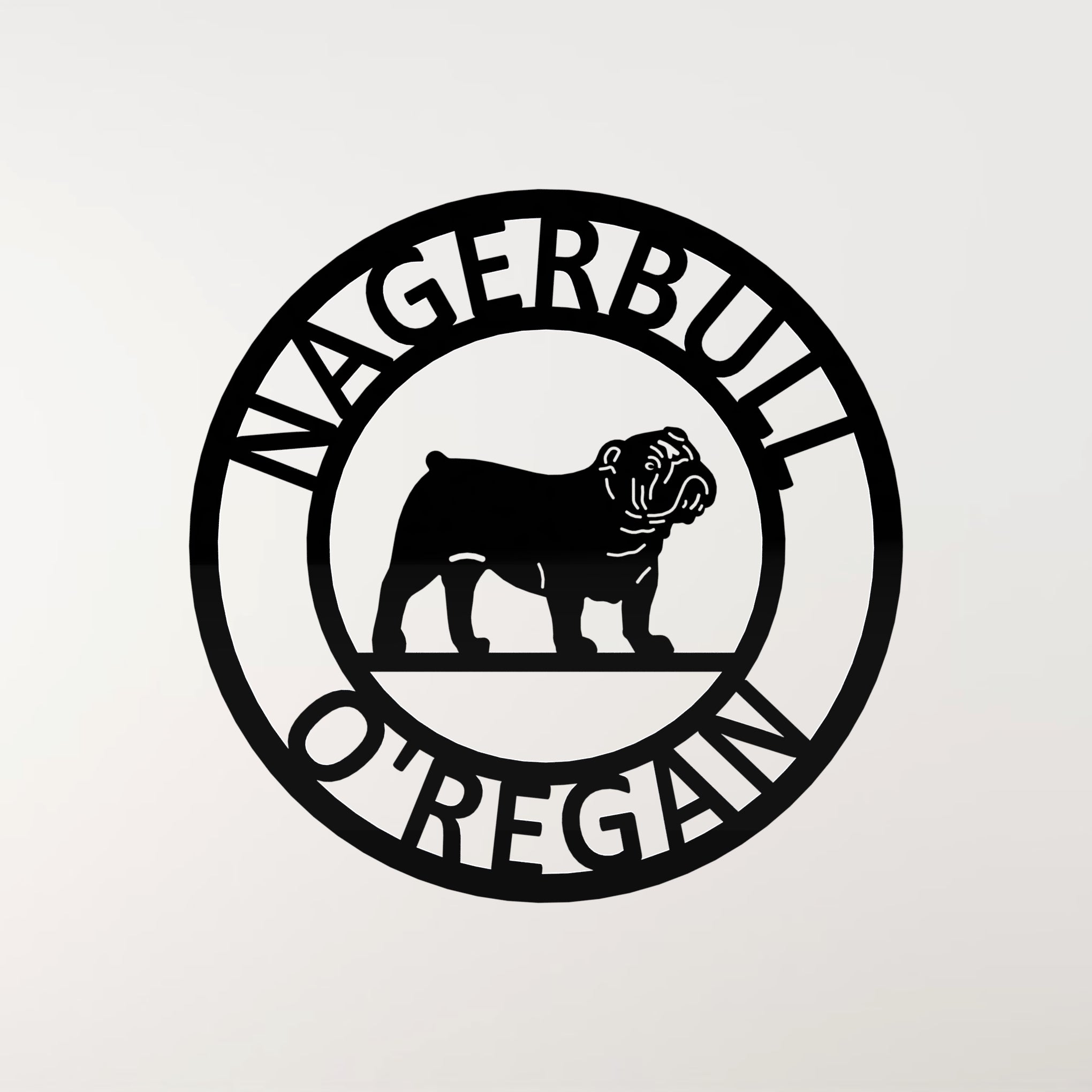 𝐁𝐮𝐥𝐥𝐝𝐨𝐠 Metal Wall Art | Metal Dog Signs – Monea Metal Design