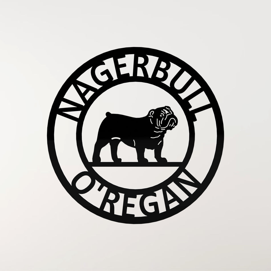 𝐁𝐮𝐥𝐥𝐝𝐨𝐠 | Metal Wall Art