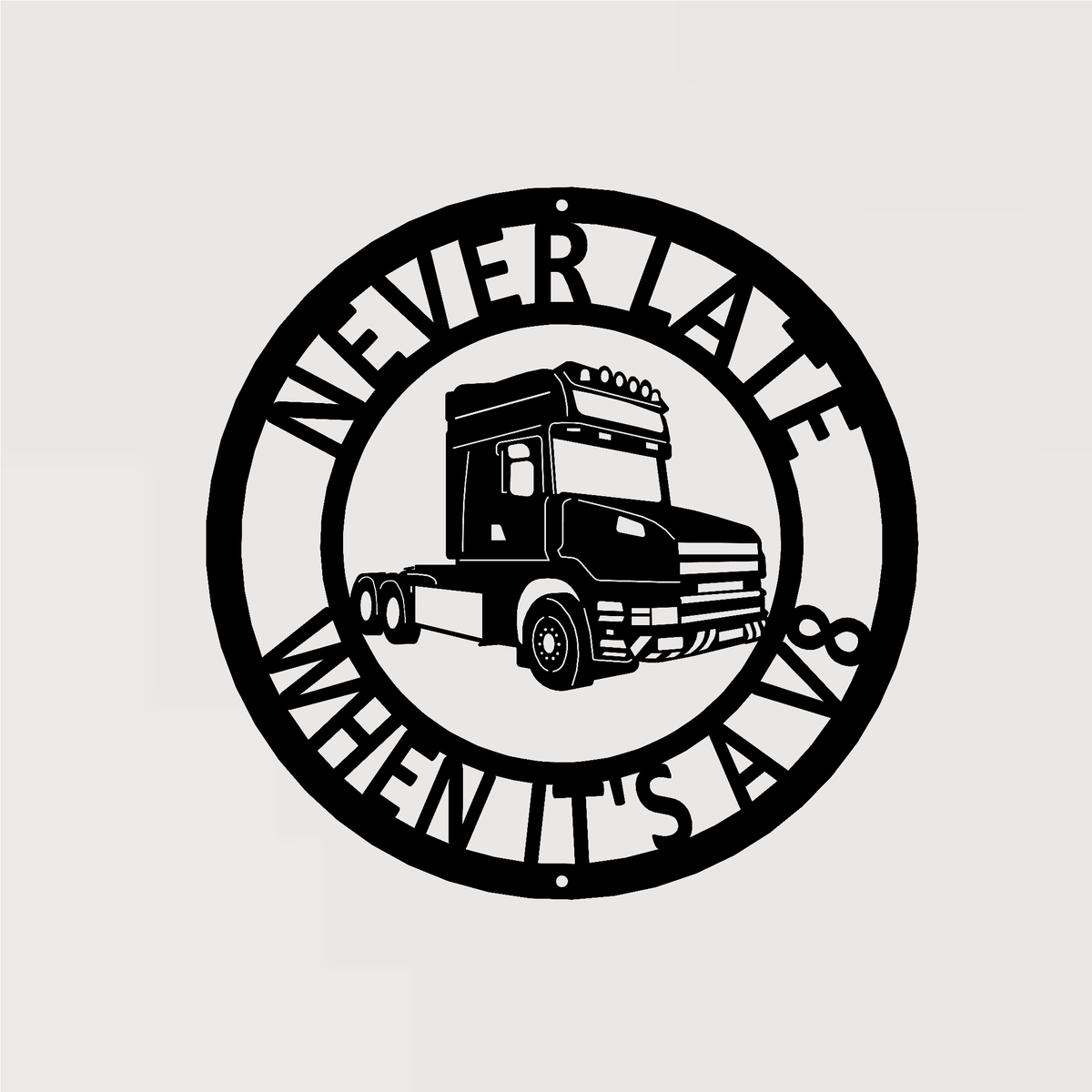 Bullnose Lorry (V.1) | Metal Sign | Free UK Delivery | Monea Metal Design