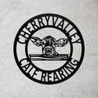 Calf Head Metal Farm Sign 