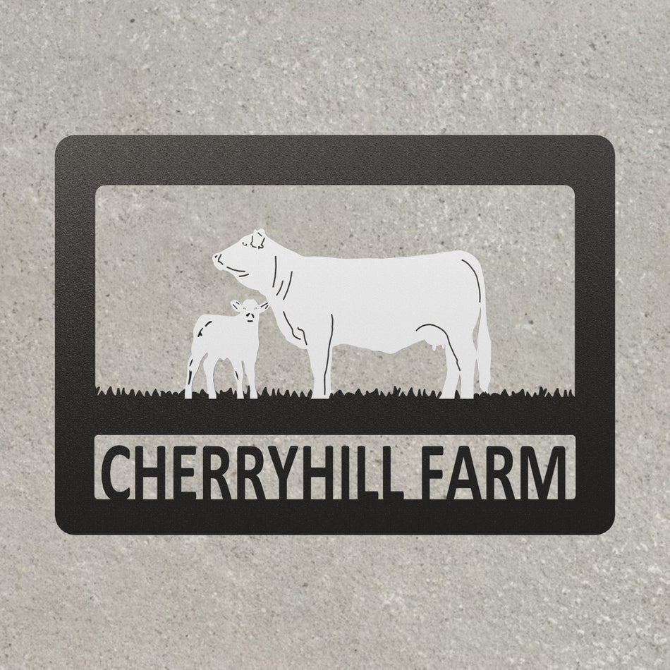 𝐂𝐡𝐚𝐫𝐨𝐥𝐚𝐢𝐬 𝐂𝐨𝐰 & 𝐂𝐚𝐥𝐟 | Metal Wall Art