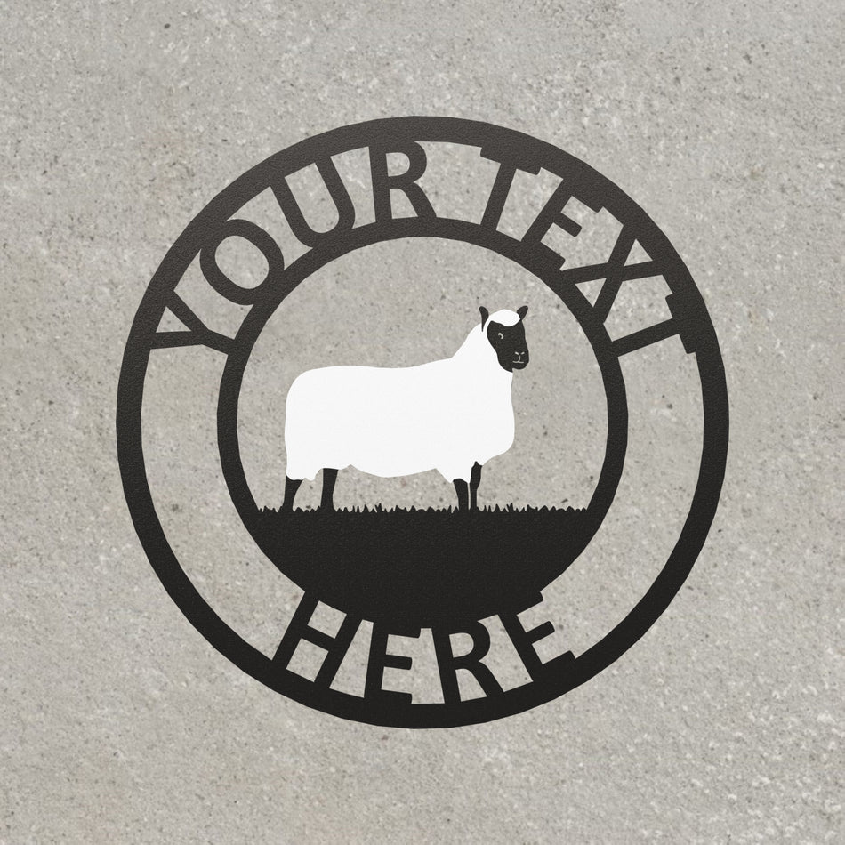 Clun Forest Sheep | Metal Farm Sign