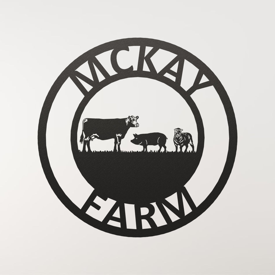 𝐂𝐨𝐰, 𝐏𝐢𝐠 & 𝐒𝐡𝐞𝐞𝐩 | Metal Wall Art