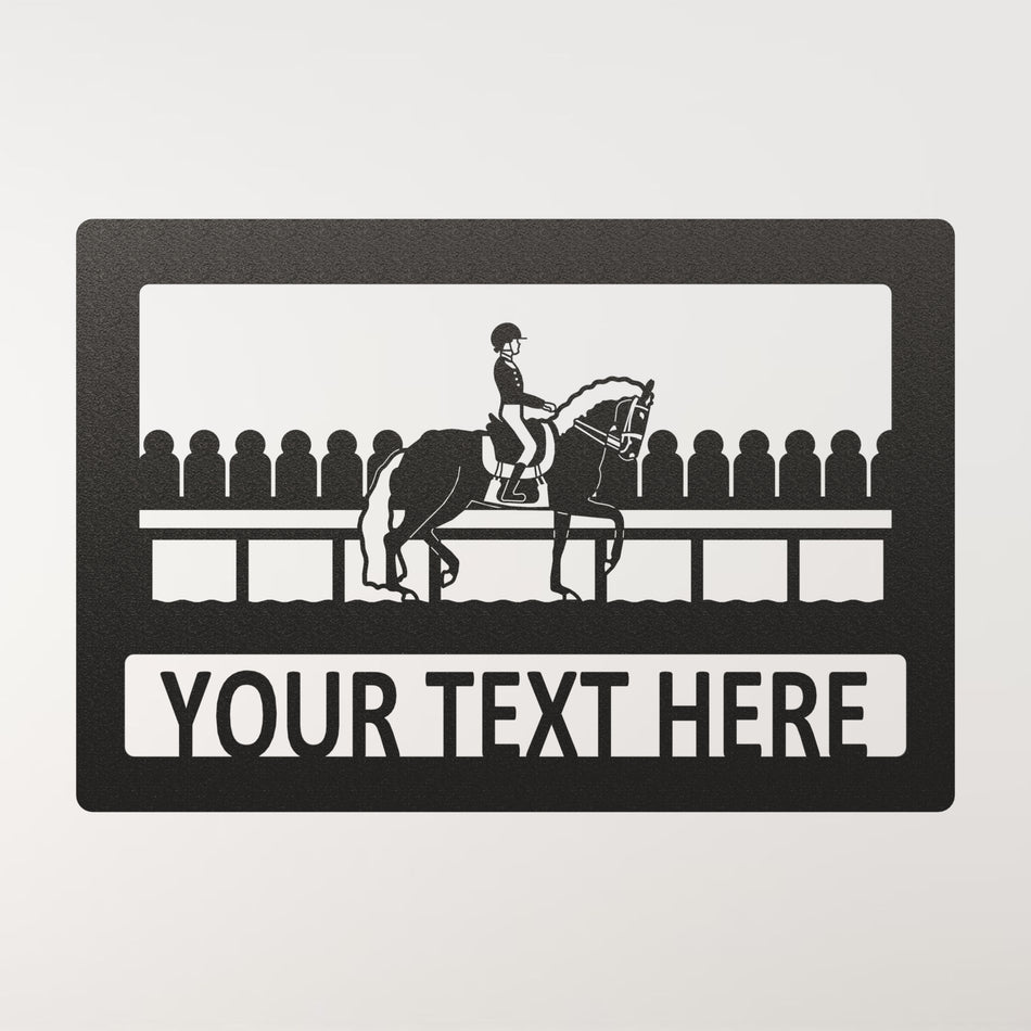 Dressage Horse & Crowd | Metal Wall Art