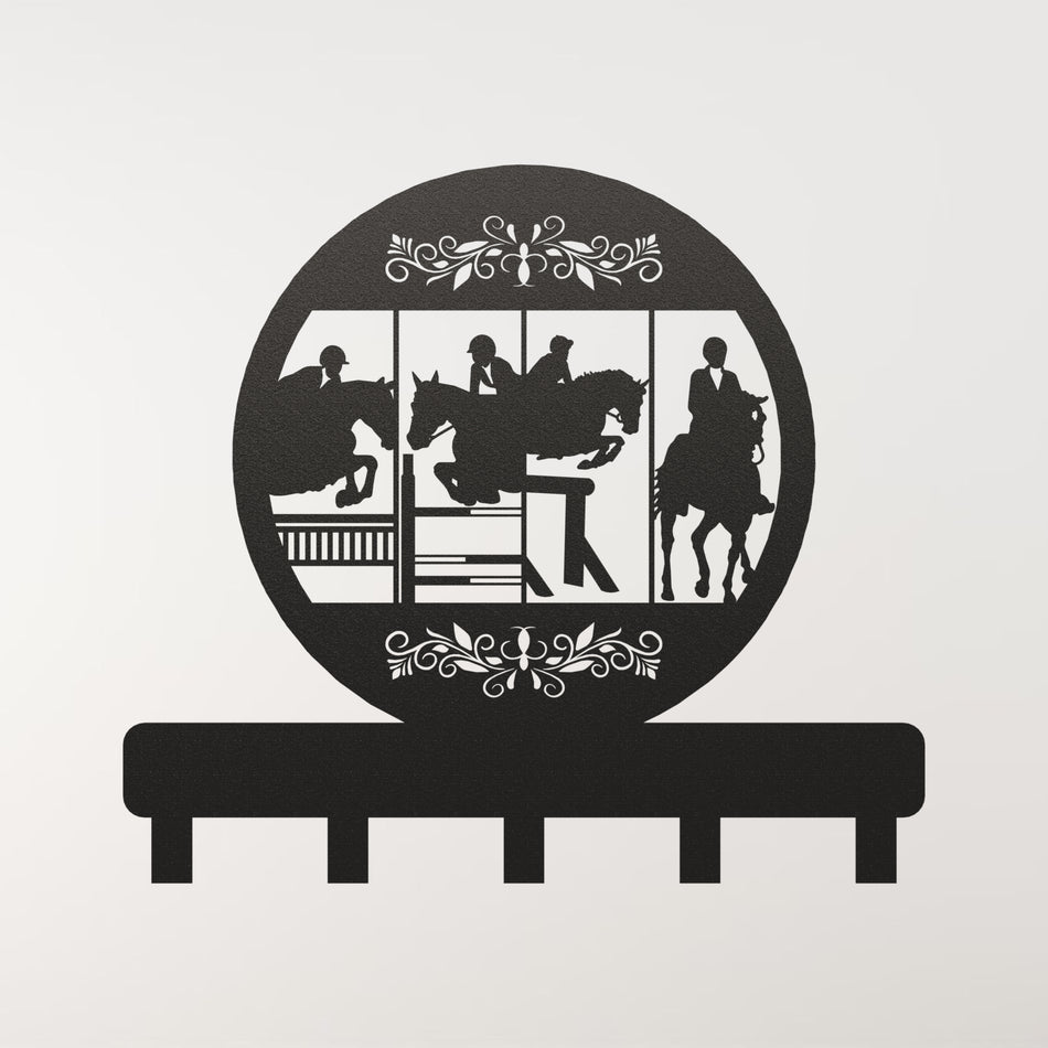 Equestrian 4 Horse Hook | Metal Wall Hook