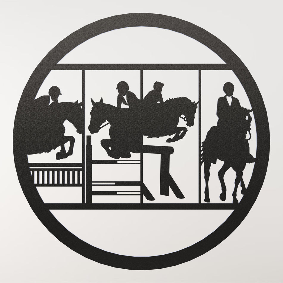 Equestrian 4 Horse | Metal Wall Art