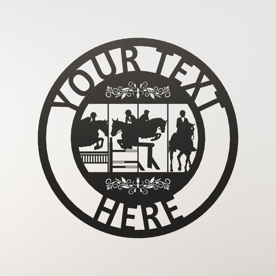 Equestrian 4 Horse | Metal Wall Art