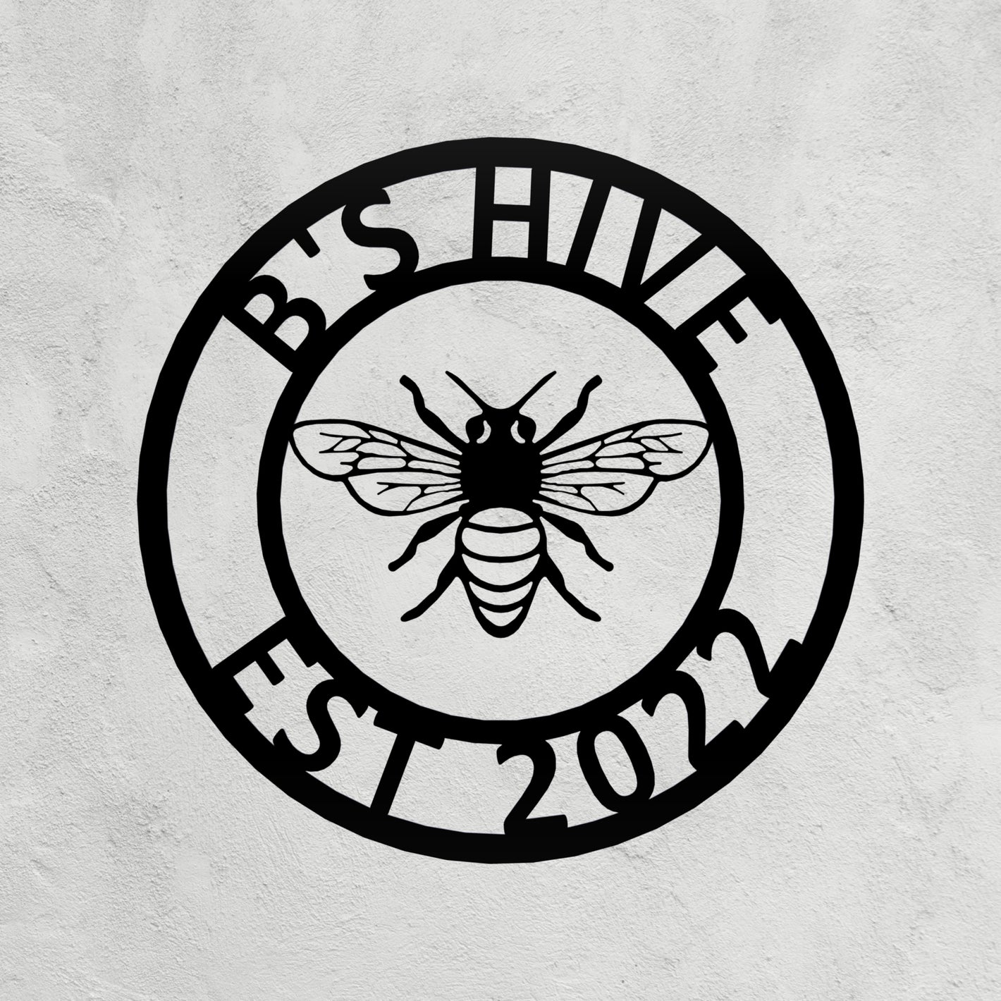 Bee Metal Sign 