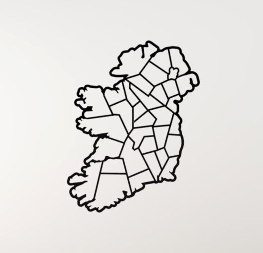 Geometric Ireland | Metal Wall Art