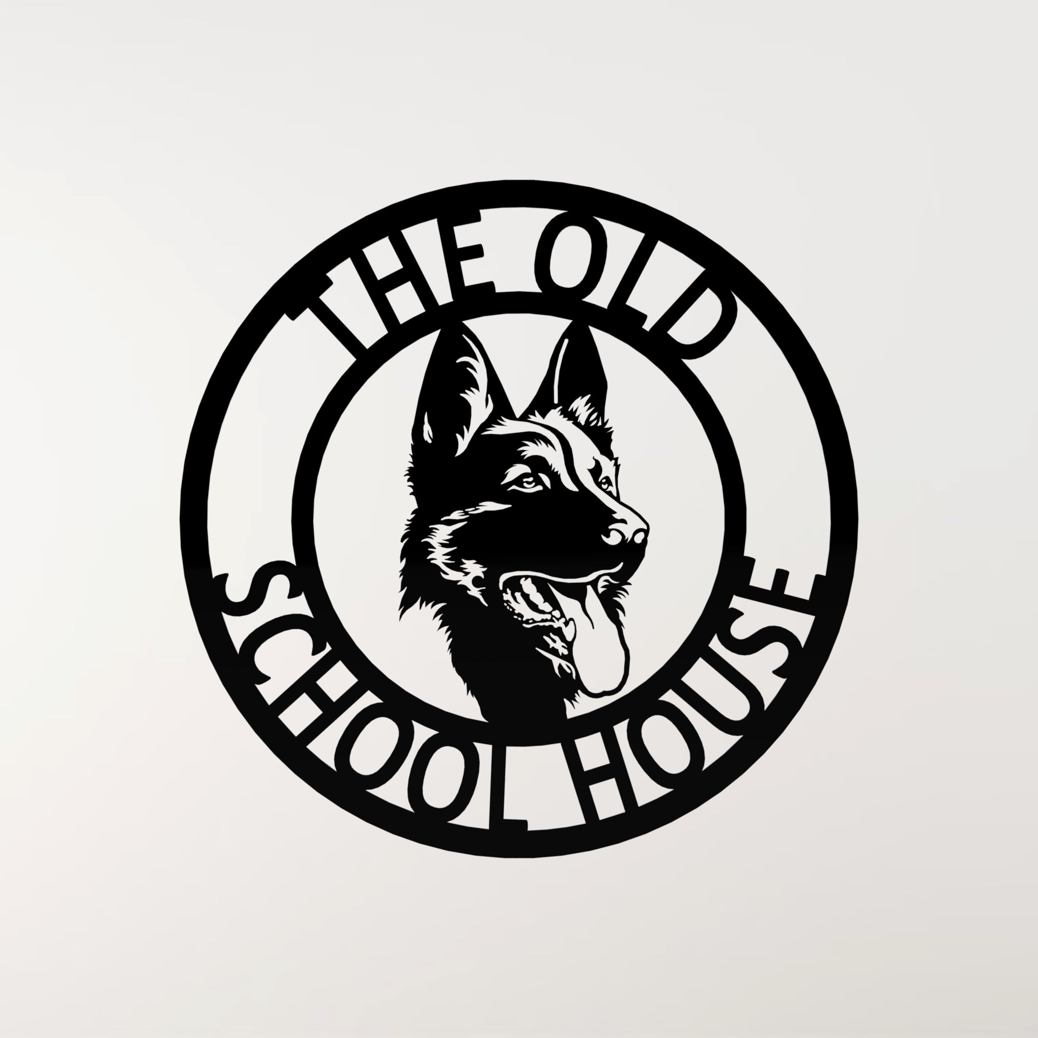 German Shepherd Metal Dog Sign | Metal Wall Art – Monea Metal Design