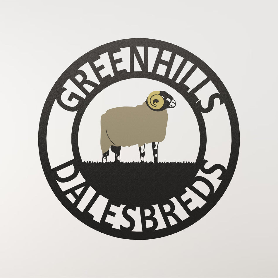 Dalesbred Sheep | Metal Wall Art