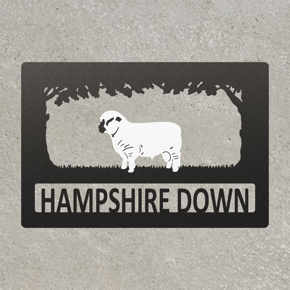 𝐇𝐚𝐦𝐩𝐬𝐡𝐢𝐫𝐞 𝐃𝐨𝐰𝐧 𝐒𝐡𝐞𝐞𝐩 | Metal Farm Sign