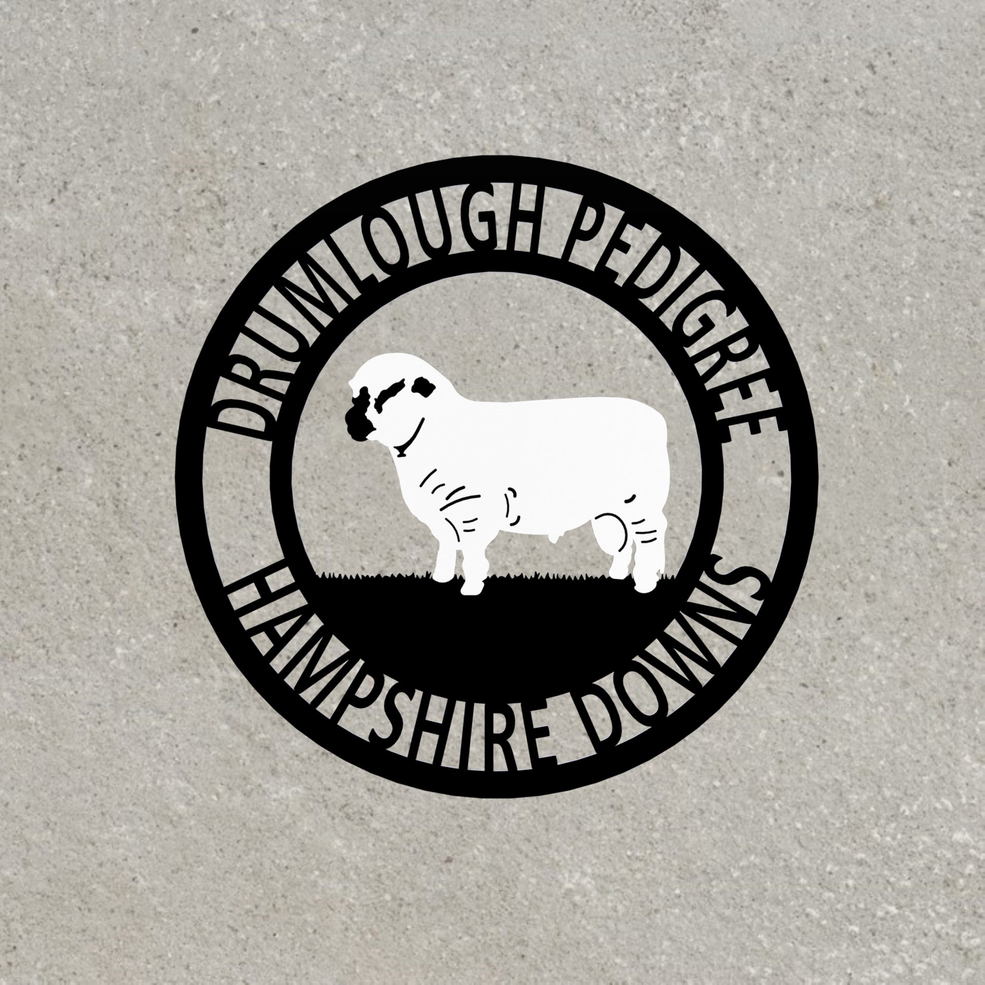 Hampshire Down Sheep Metal Wall Art Metal Farm Signs UK – Monea