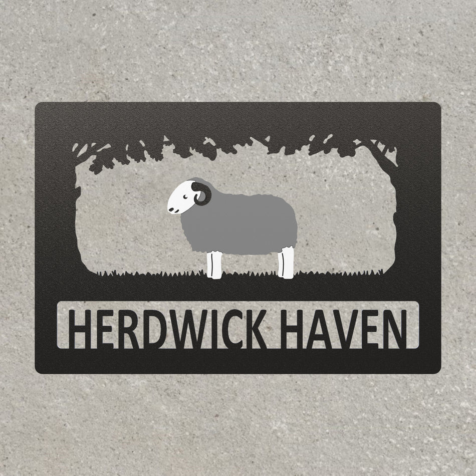 𝐇𝐞𝐫𝐝𝐰𝐢𝐜𝐤 𝐒𝐡𝐞𝐞𝐩 | Metal Farm Sign