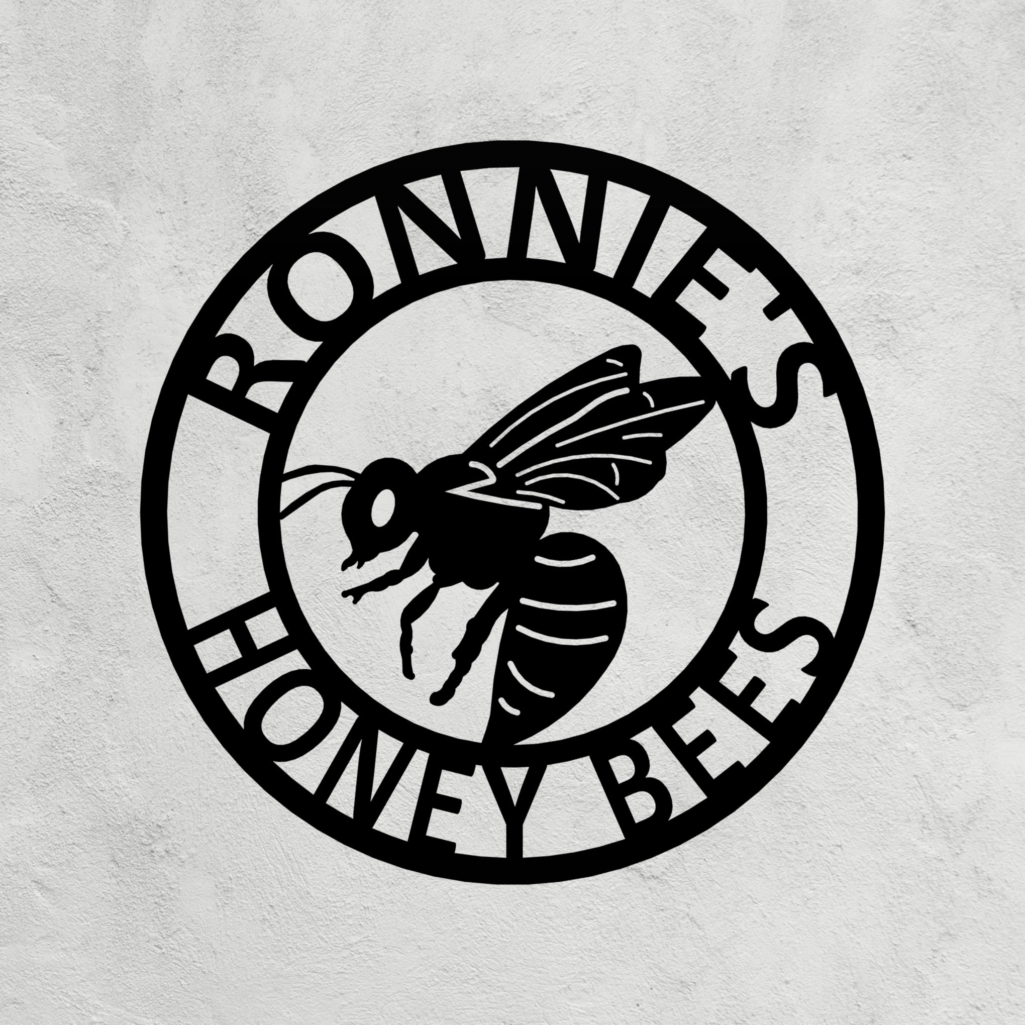 Honey Bee Metal Sign 