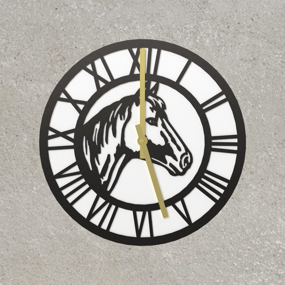Horse Head (V.1) Metal Wall Clock