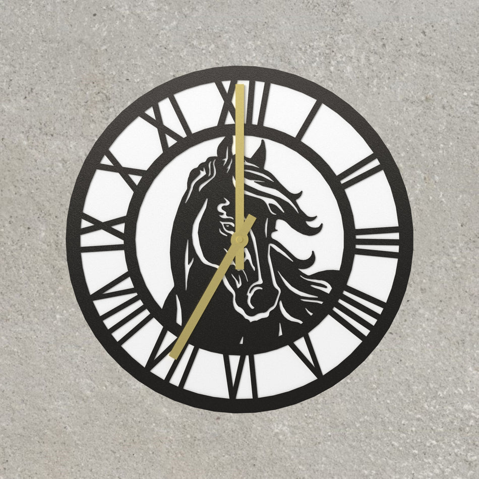Horse Head (V.3) Metal Wall Clock