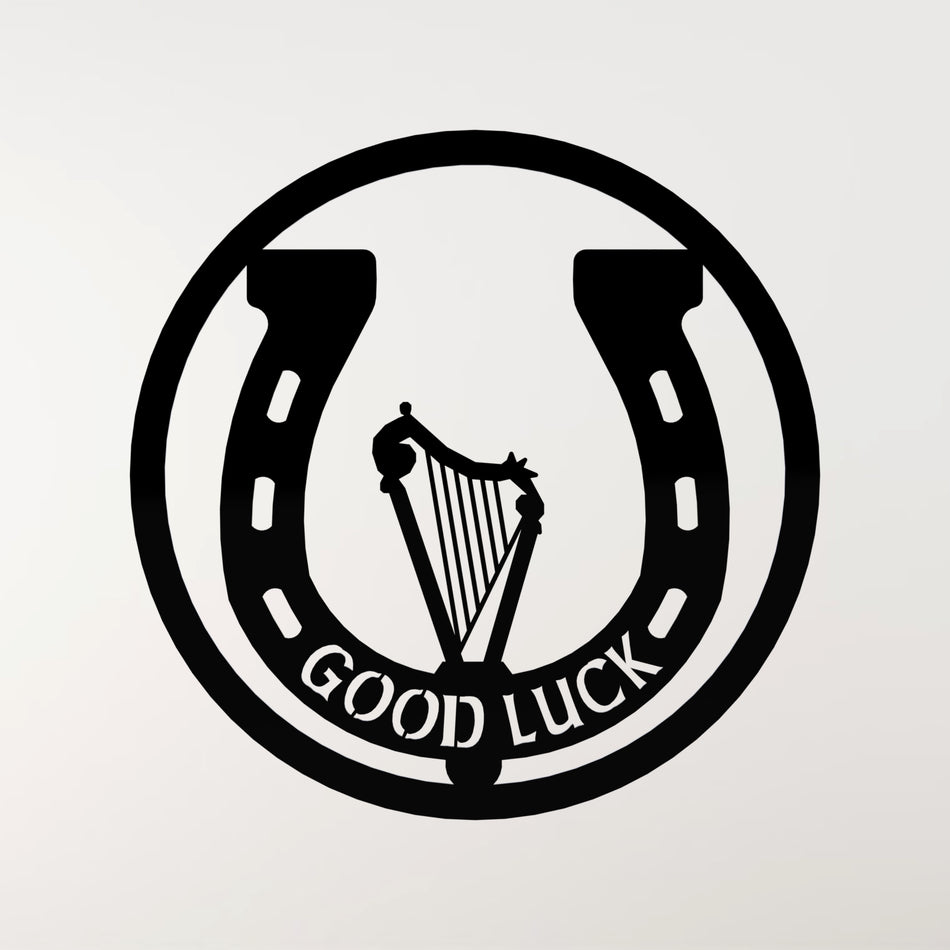 Horseshoe and Harp | Metal Wall Art