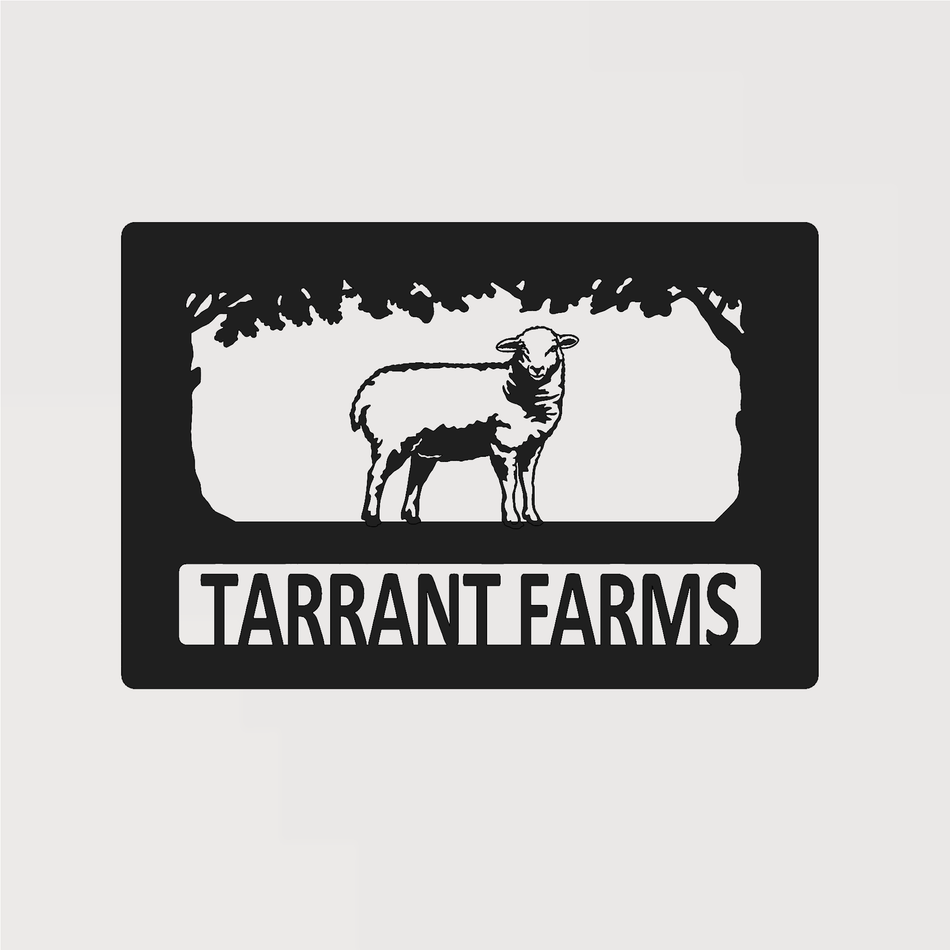 Il de France Sheep | Metal Farm Sign