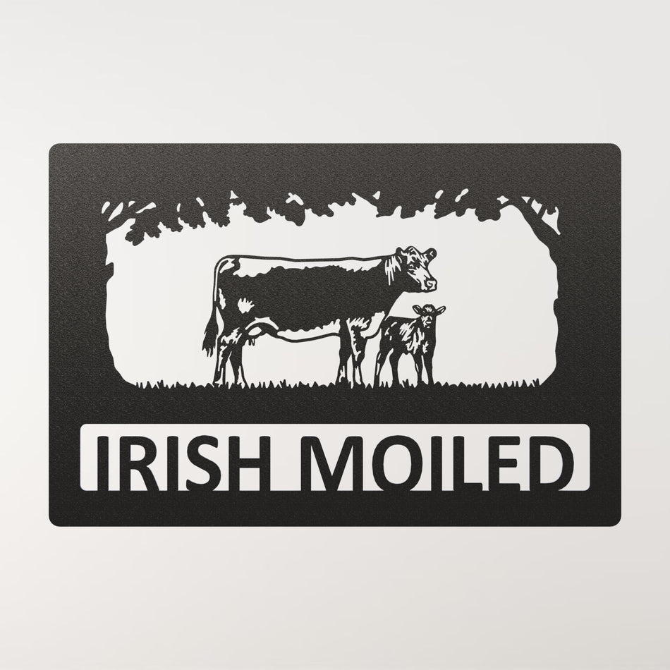 𝐈𝐫𝐢𝐬𝐡 𝐌𝐨𝐢𝐥𝐞𝐝 | Metal Farm Sign