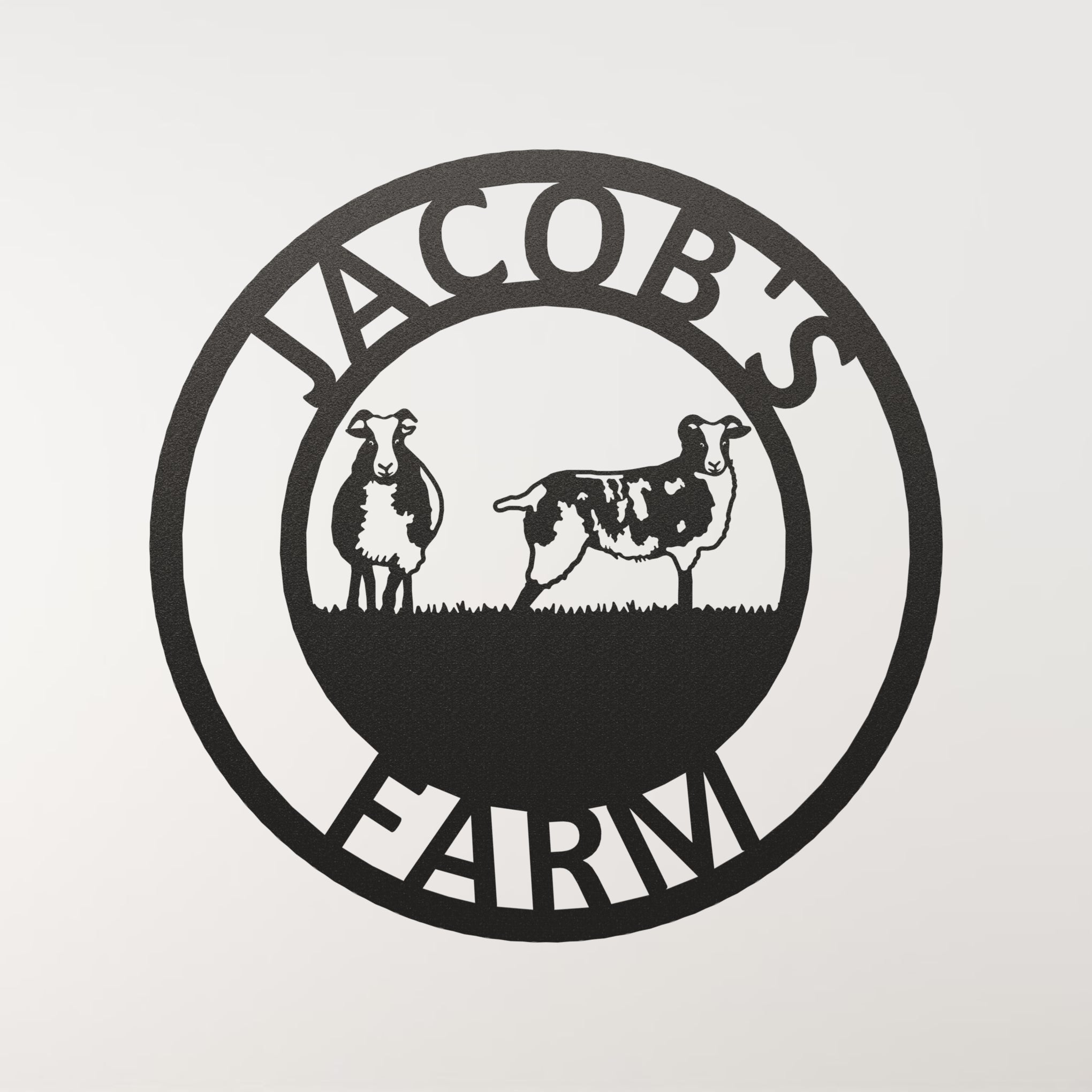 Jacob Sheep Metal Farm Sign | Customisable Metal Signs & Wall Art ...