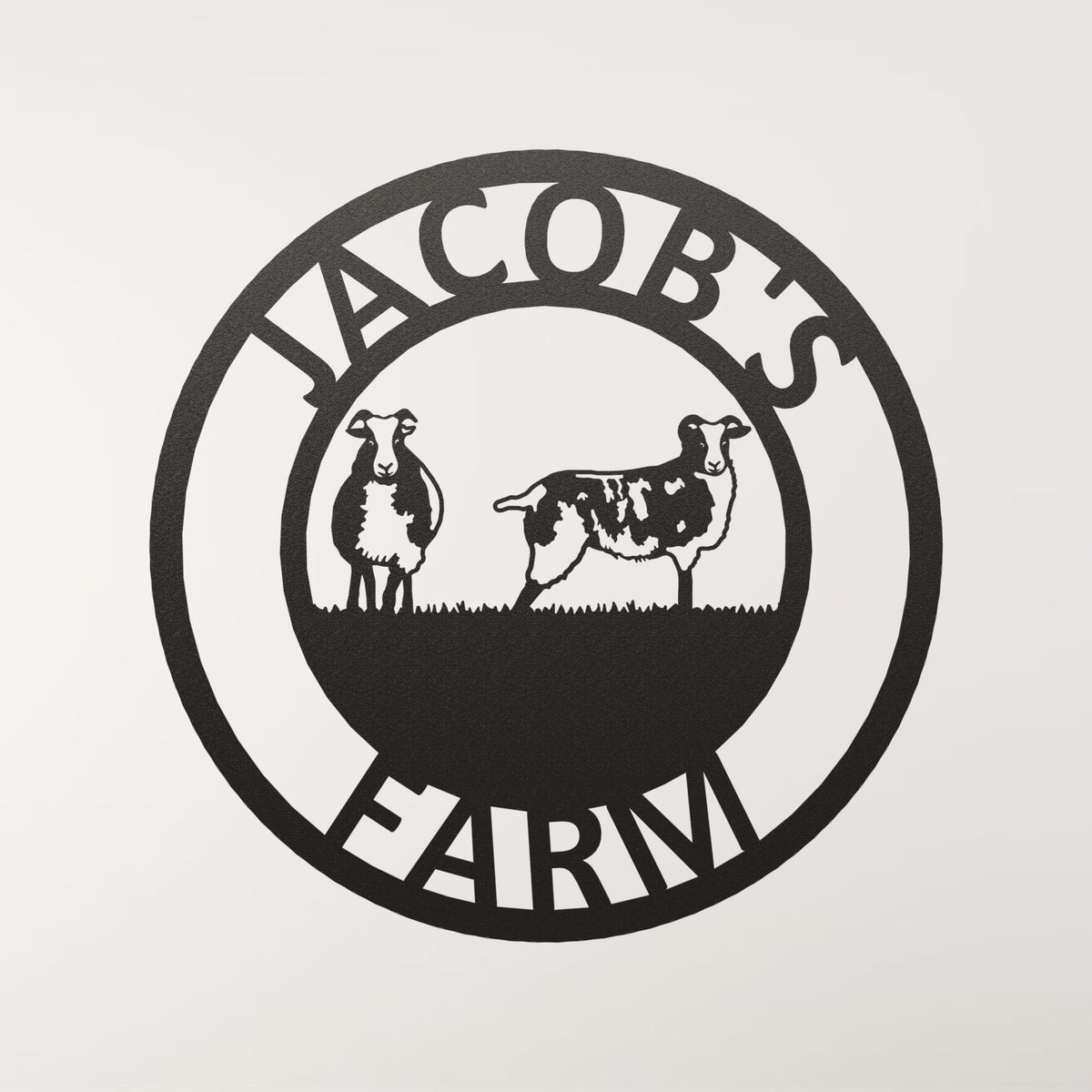 Jacob Sheep Metal Farm Sign | Customisable Metal Signs & Wall Art ...