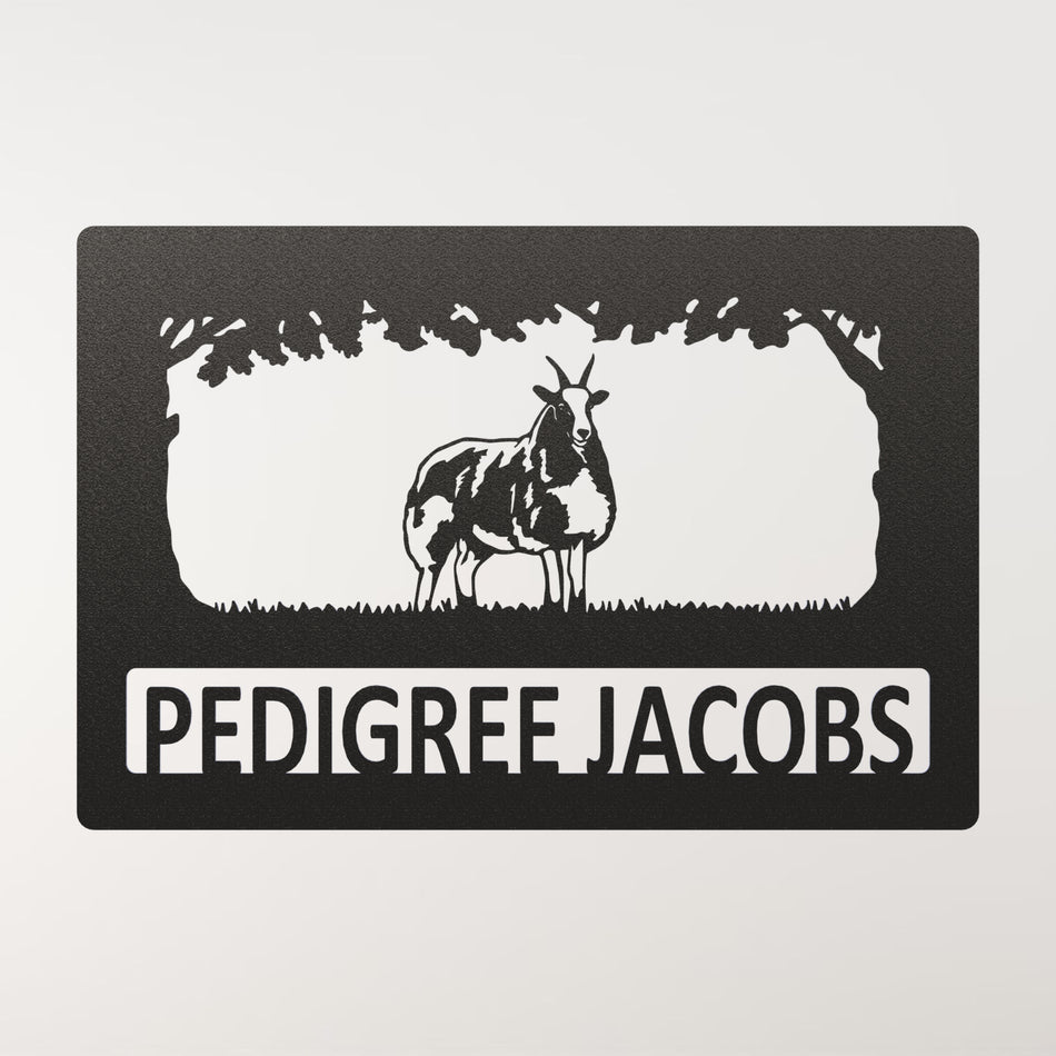 𝐉𝐚𝐜𝐨𝐛 𝐒𝐡𝐞𝐞𝐩 | Metal Farm Sign