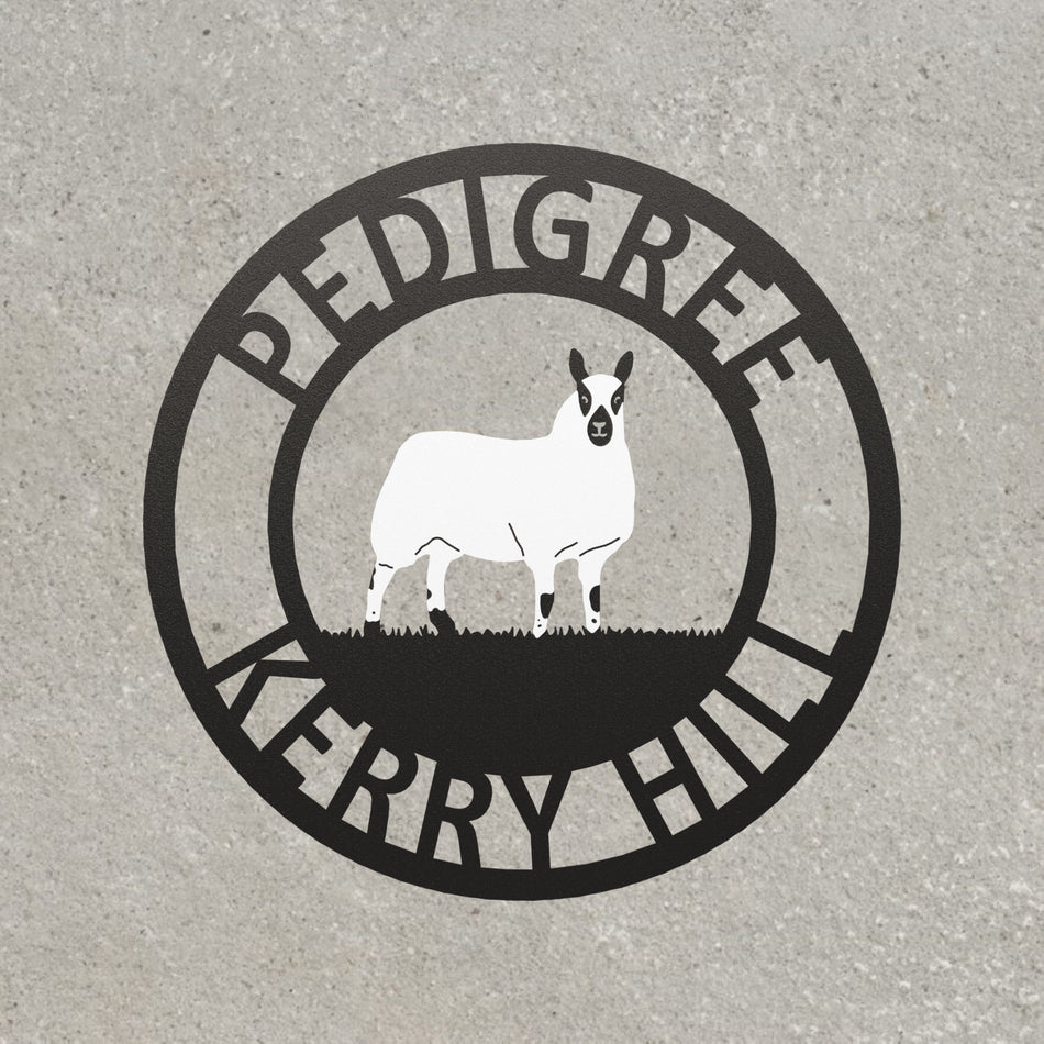 𝐊𝐞𝐫𝐫𝐲 𝐇𝐢𝐥𝐥 𝐒𝐡𝐞𝐞𝐩 | Metal Farm Sign