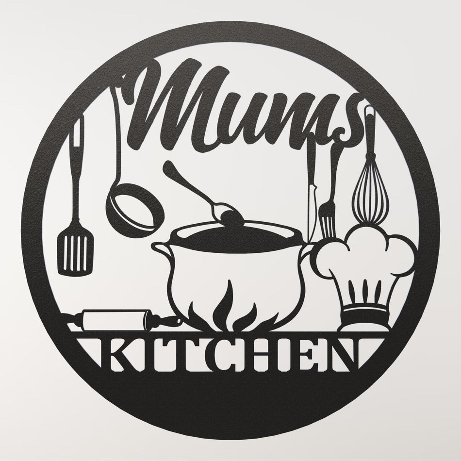 Mums Kitchen Metal Sign | Metal Wall Art