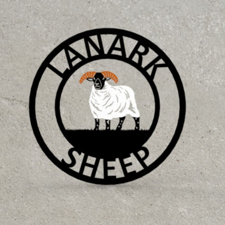 Lanark Sheep Metal Sign