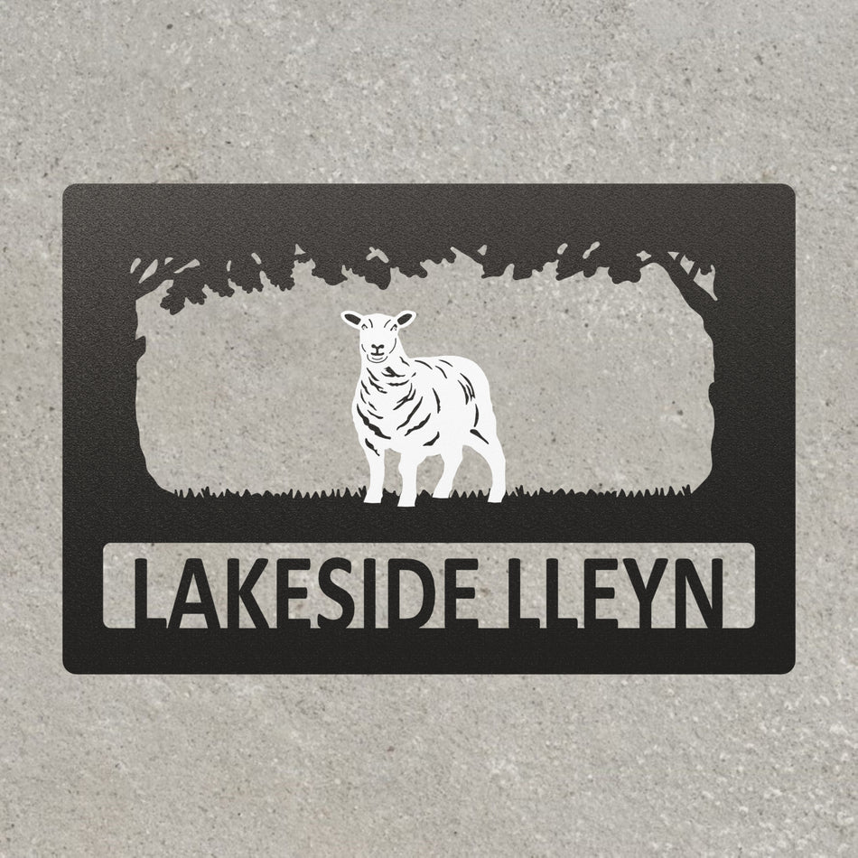 Lleyn Sheep | Metal Farm Sign
