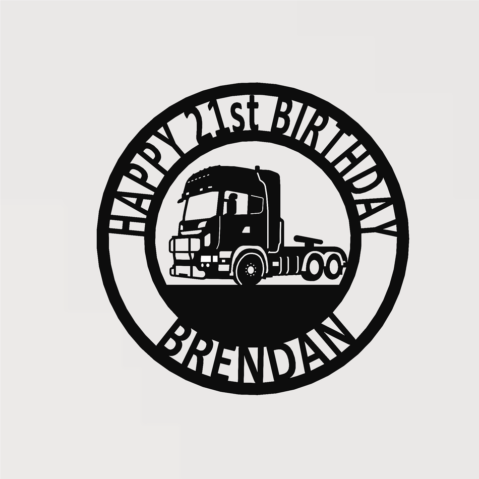 Lorry (V.1) | Metal Sign