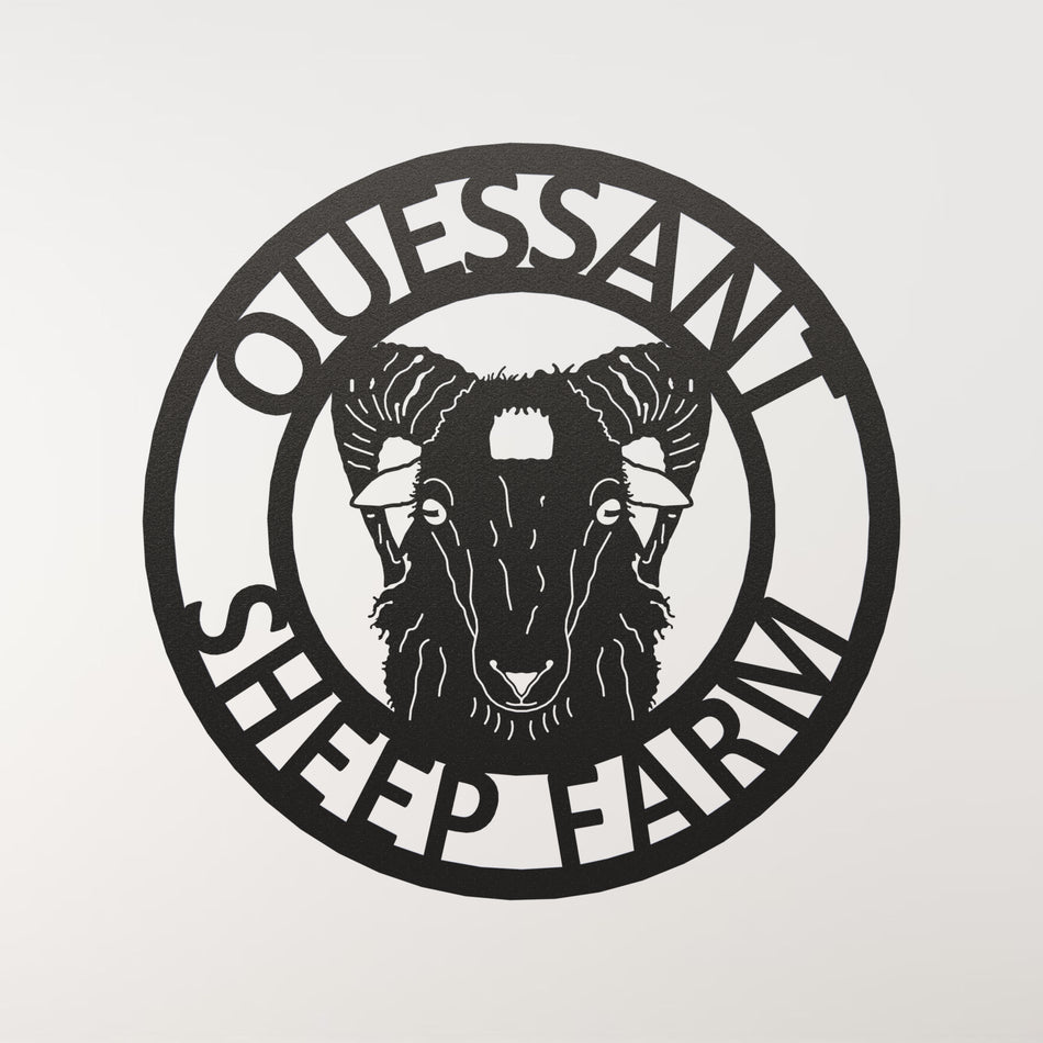 Ouessant Sheep | Metal Wall Art