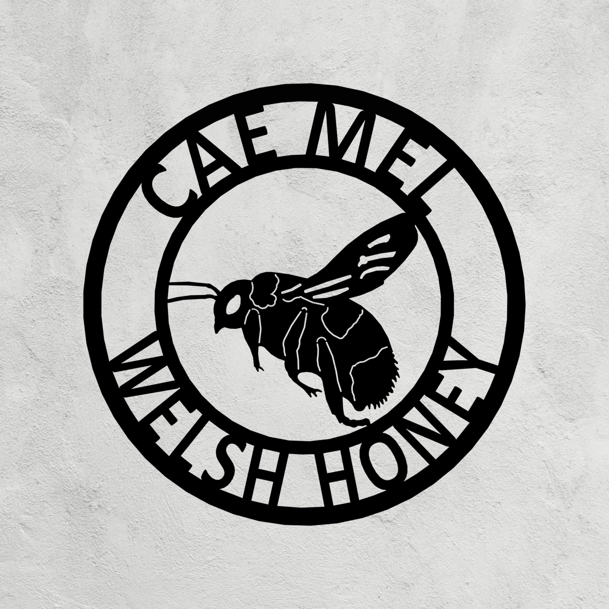 Honey Bee Metal Sign 