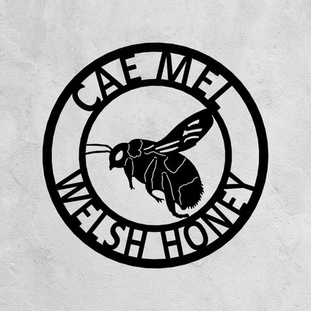 Honey Bee Metal Sign 