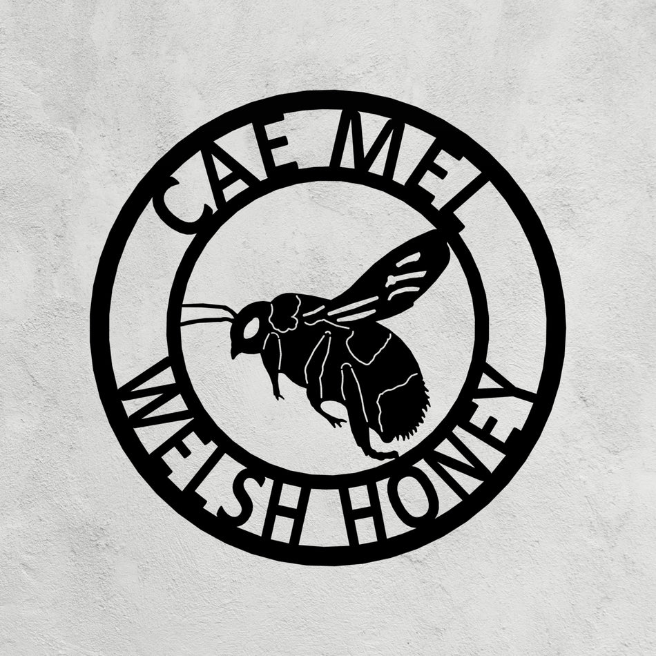 Honey Bee Metal Sign 