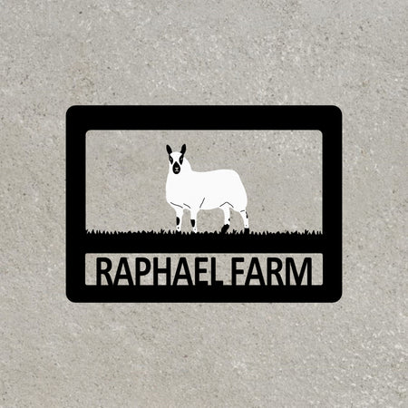 Kerry Hill Sheep Metal Farm Sign 
