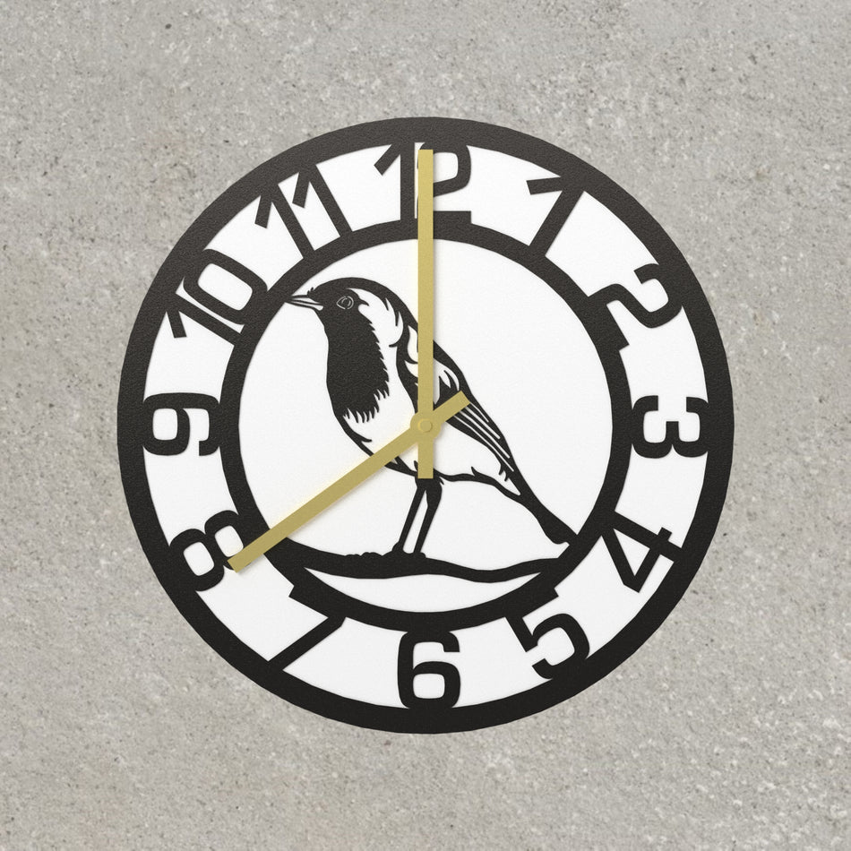 Robin Metal Wall Clock