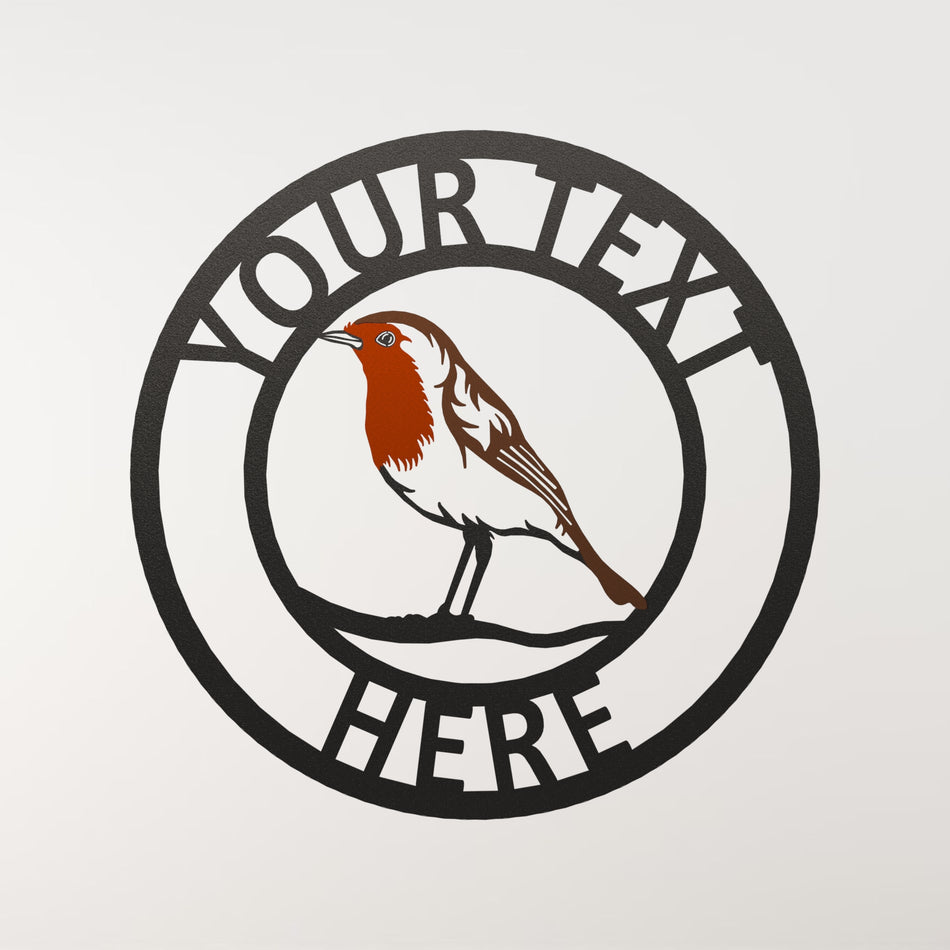 Robin (Colour) | Metal Wall Art
